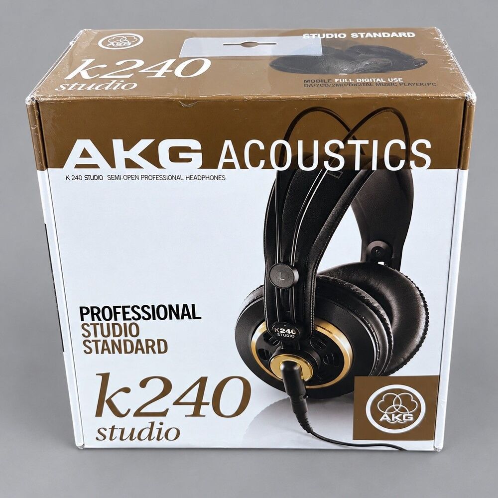 AKG K240 Studio Professional Over-Ear Semi-Open Headphones - Boxed
